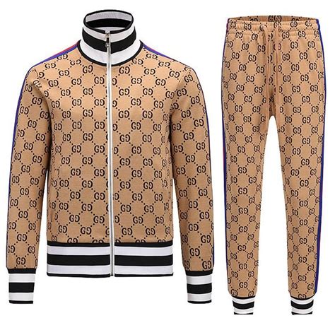 gucci printed tracksuit|gucci tracksuits for men.